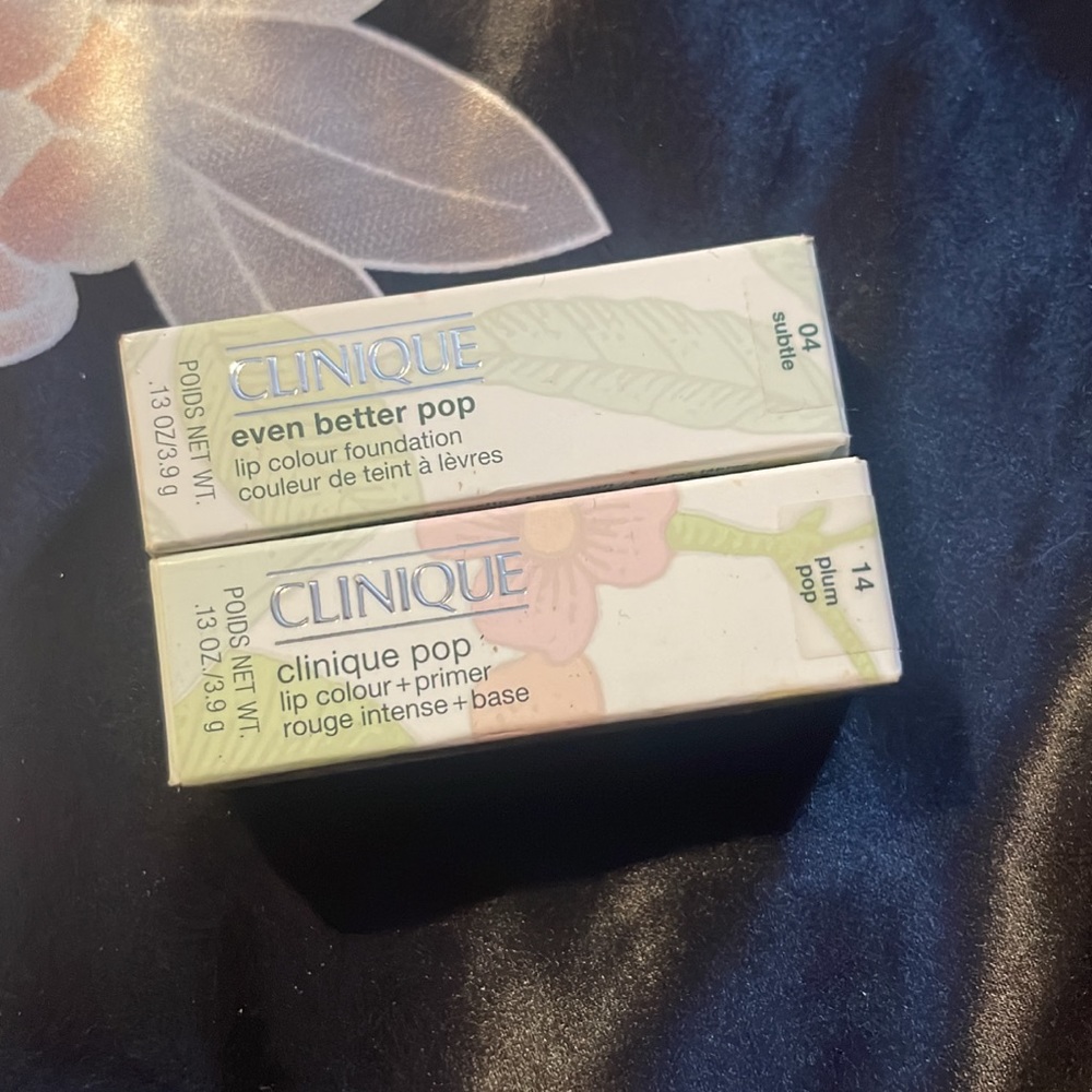 Clinique Lip Pop & Clinique Lip Primer With color.
